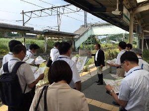 新生ふくしま復興推進相双地方本部会議が双葉町内視察