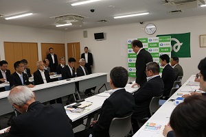 環境大臣が来庁