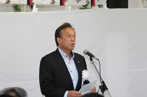 双葉町海岸災害復旧工事着工式
