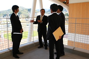 宮城県女川町の復興状況と課題を研修