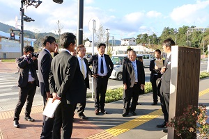 宮城県女川町の復興状況と課題を研修