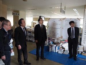 橘復興副大臣が双葉町内視察