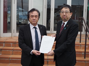 橘復興副大臣が双葉町内視察