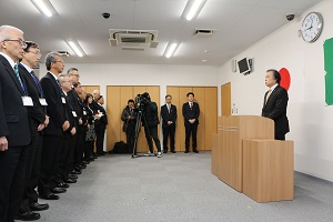 二期目初登庁、第一回双葉町議会定例会