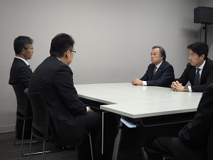 柏崎市長との懇談